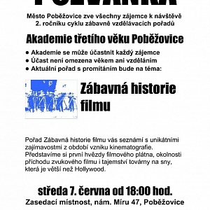 Akademie třetího věku Zábavná historie filmu