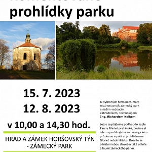 Komentované prohlídky parku