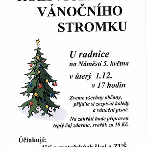 Rozsvícení vánočního stromu