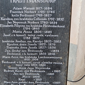 Horšovský Týn - Trautmansdorffská hrobka