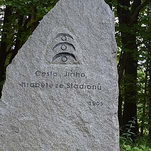 Capartice - pomník cesty Jiřího Stadiona